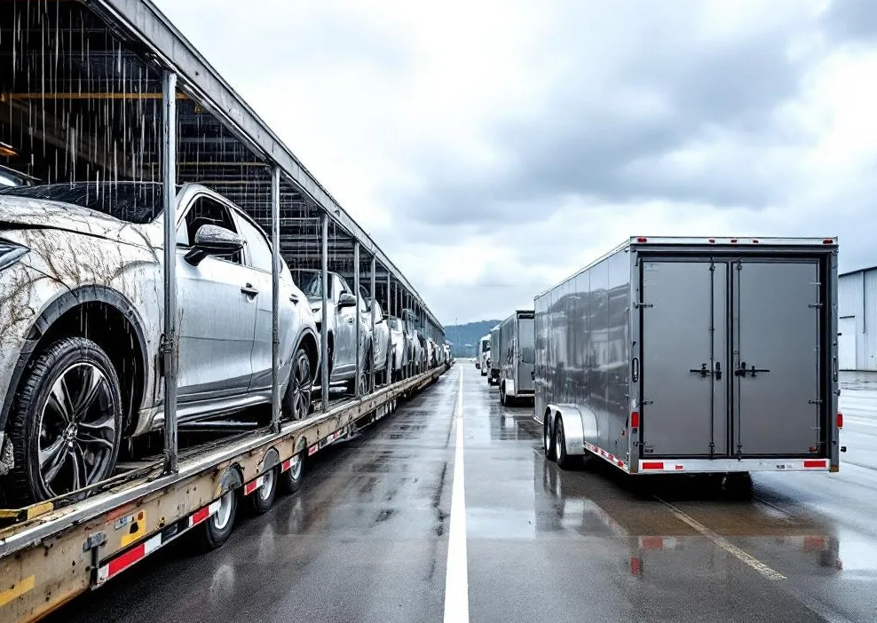 Enclosed shipping for vehicles heading to South Florida