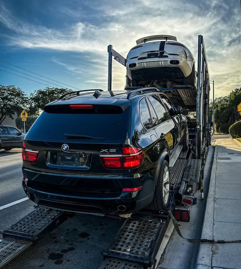 Open carrier shipping a car cross-country from Colorado