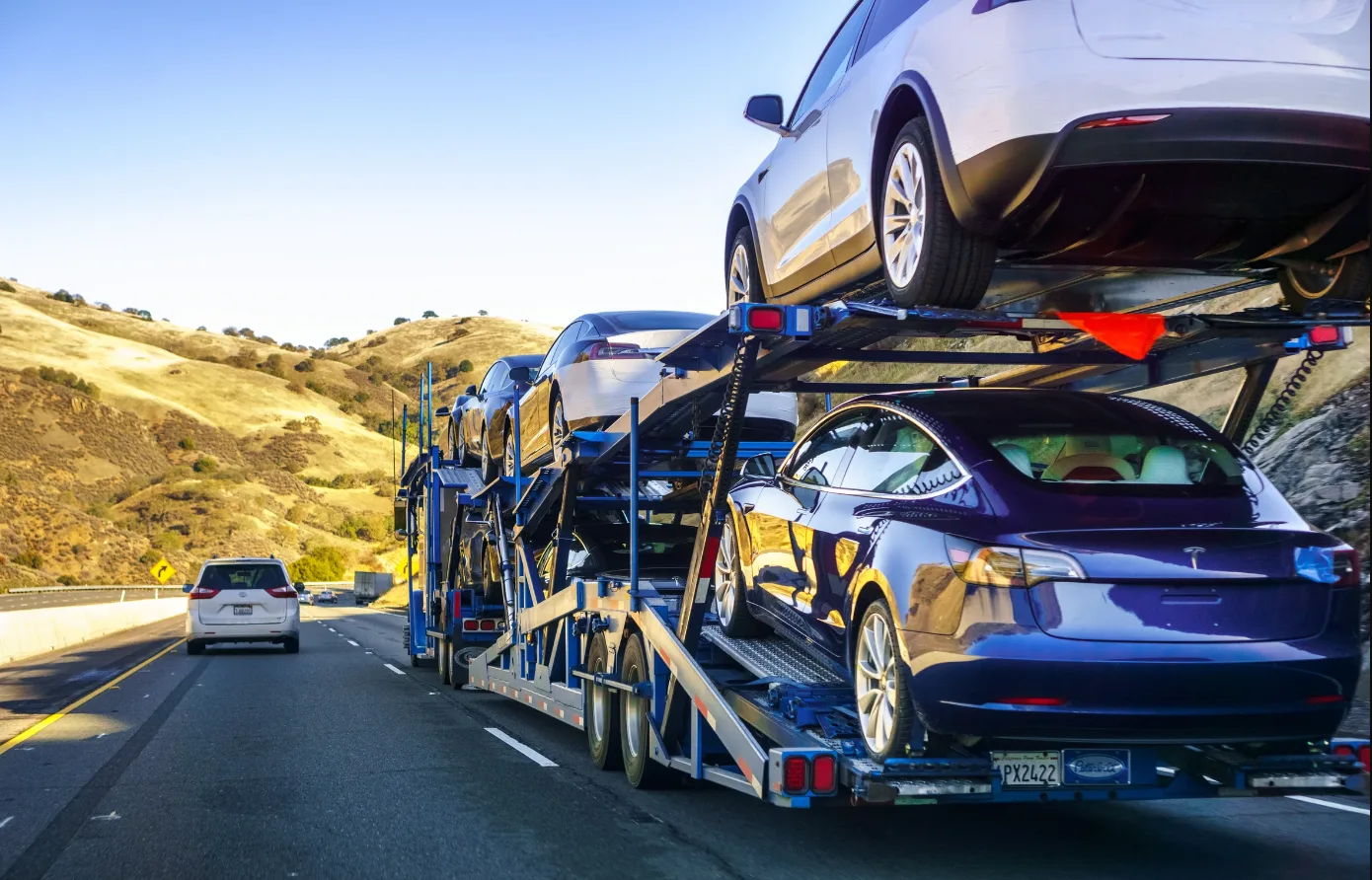 Fleet management transportation for moving multiple company vehicles nationwide